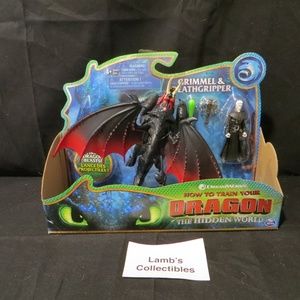 DreamWorks Dragons Grimmel & Deathgripper Action Figures How Train Your Dragon